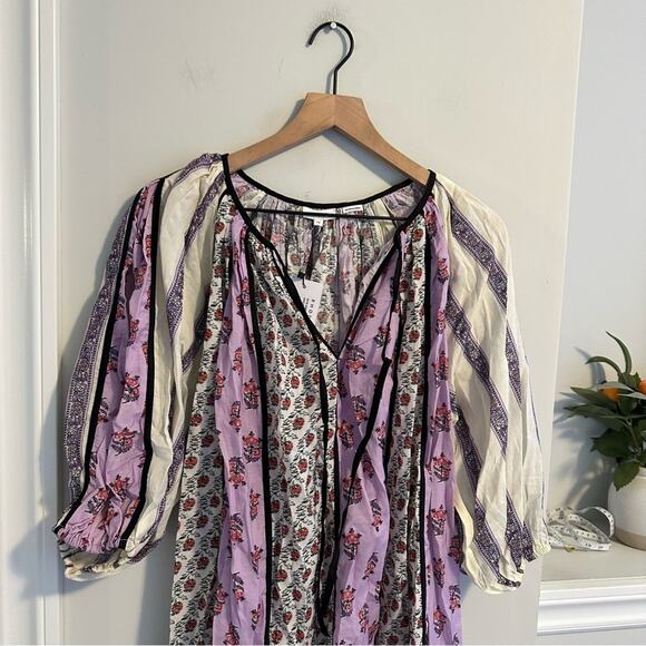 NWT Rhode Purple Floral Long Sleeve Mini Dress XS - Picture 12 of 14
